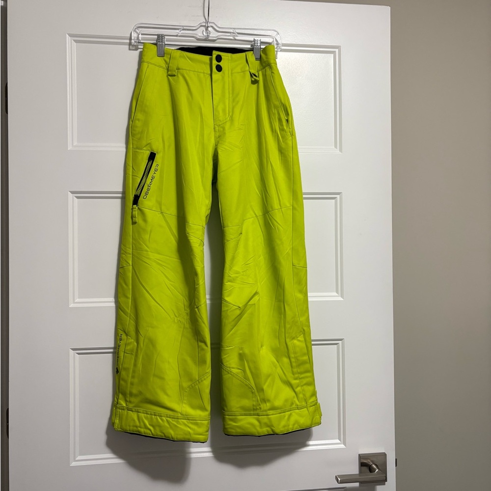 Obermeyer Boys Snow Pants Size M (10-12) Yellow